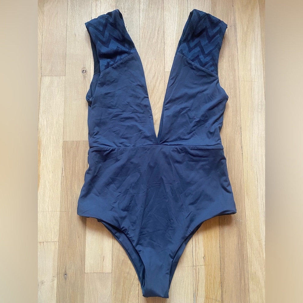 Tavik Navy One-Piece Bathing Suit - Medium